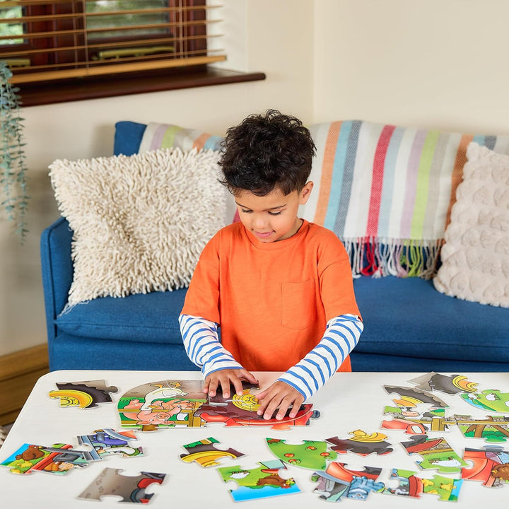 Orchard Toys Big Tractor Jigsaw Puzzle, 25-Piece Farm Themed Shaped Puzzle for Ages 3-6, Includes Po