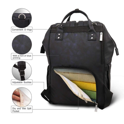 Hafmall Wickelrucksack, Praktische Grosse Kapazität Baby Wickeltasche Rucksack für Mama und Papa, St