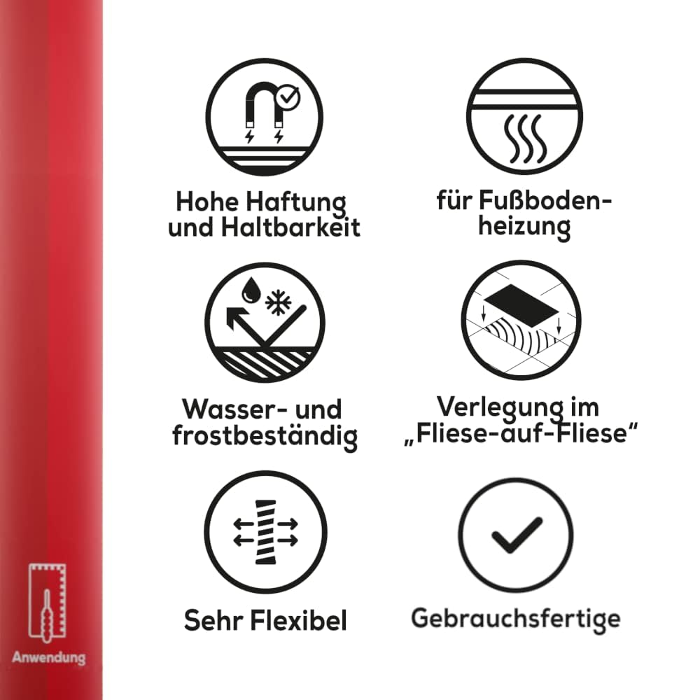 Klebstoff D1TE ULTRAFLEX 1,5kg – Gebrauchsfertiger Fliesenkleber für Innen & Aussen – Flexibler Disp