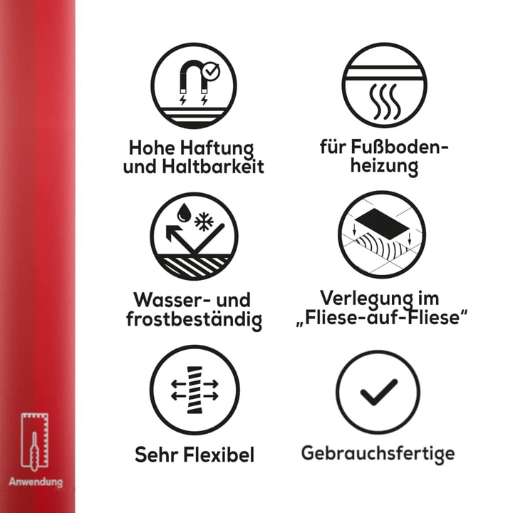 simpleBAU - Fertig Gemischter Fliesenkleber 7 KG, Universal Kleber für Gipskarton Osb-Kleber für Sch