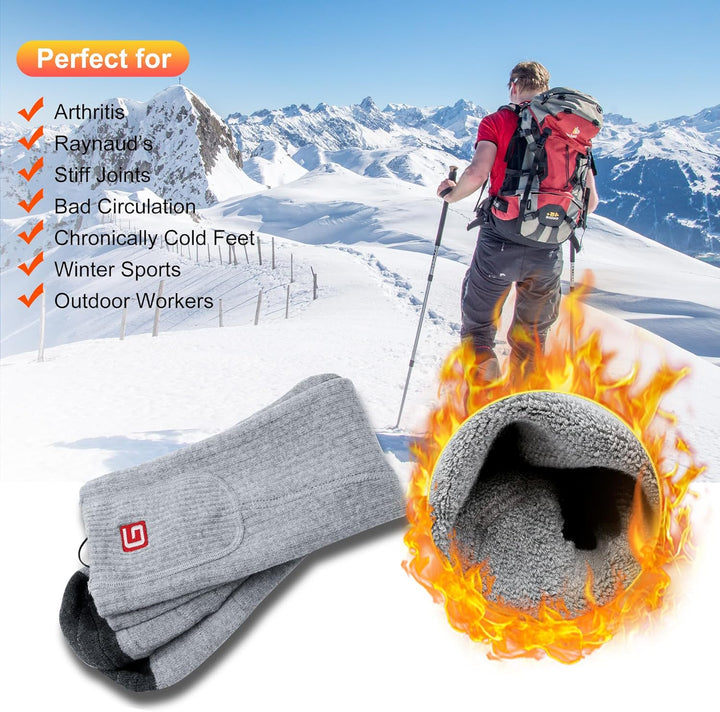 Svpro Beheizte Socken Herren Damen Wiederaufladbare mit Akku Elektrische Beheizbare Socken Winter Wa