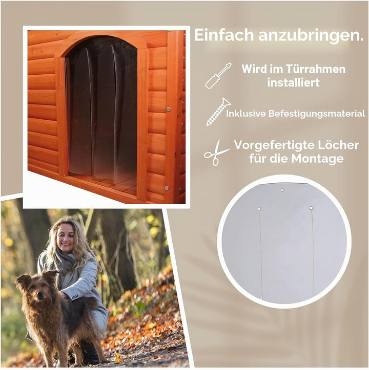 Trixie 39573 natura Kunststofftür für Hundehütte 