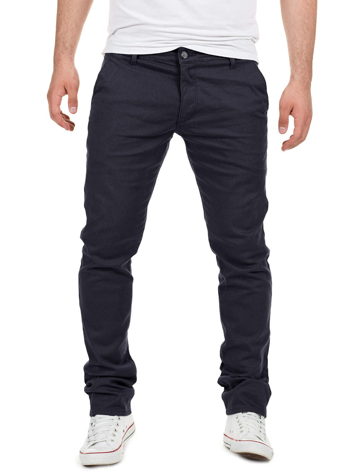 Yazubi Herren Chino Hose, Modell Dustin, Chinohose by Yzb Jeans 29W / 30L Blau (Night Sky 4r193924),