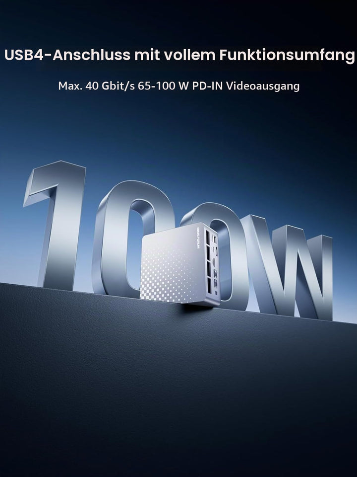 MINIS FORUM M1 Plus Mini PC, Intel Core i5-12600H Prozessor (12C/16T bis 4.5 GHz) und Intel Iris Xe