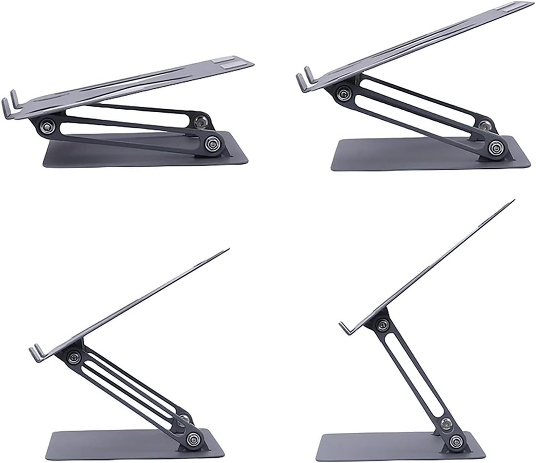 media-tech Ergonomischer Laptop-Ständer 10-17 Zoll | Höhenverstellbar & klappbar | Stabiler Notebook
