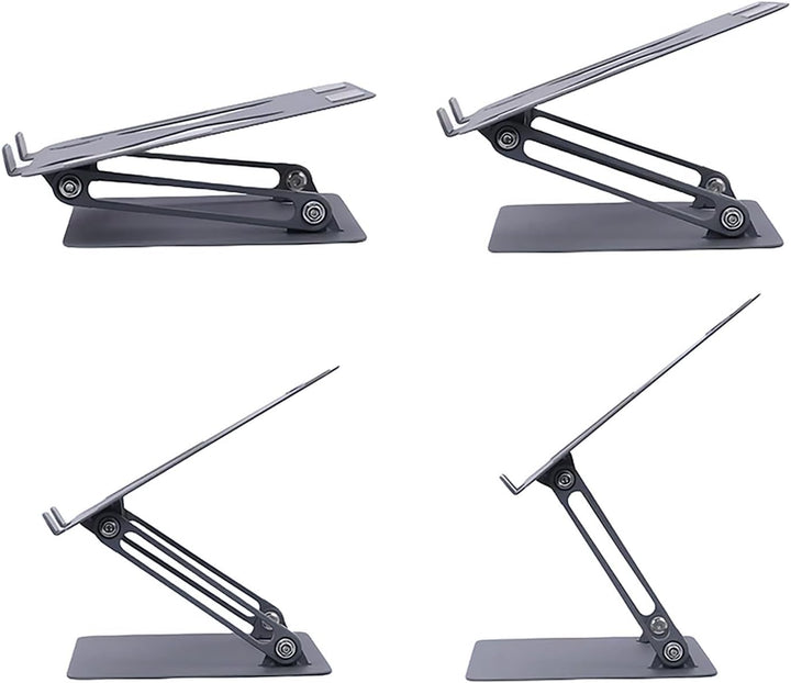 media-tech Ergonomischer Laptop-Ständer 10-17 Zoll | Höhenverstellbar & klappbar | Stabiler Notebook
