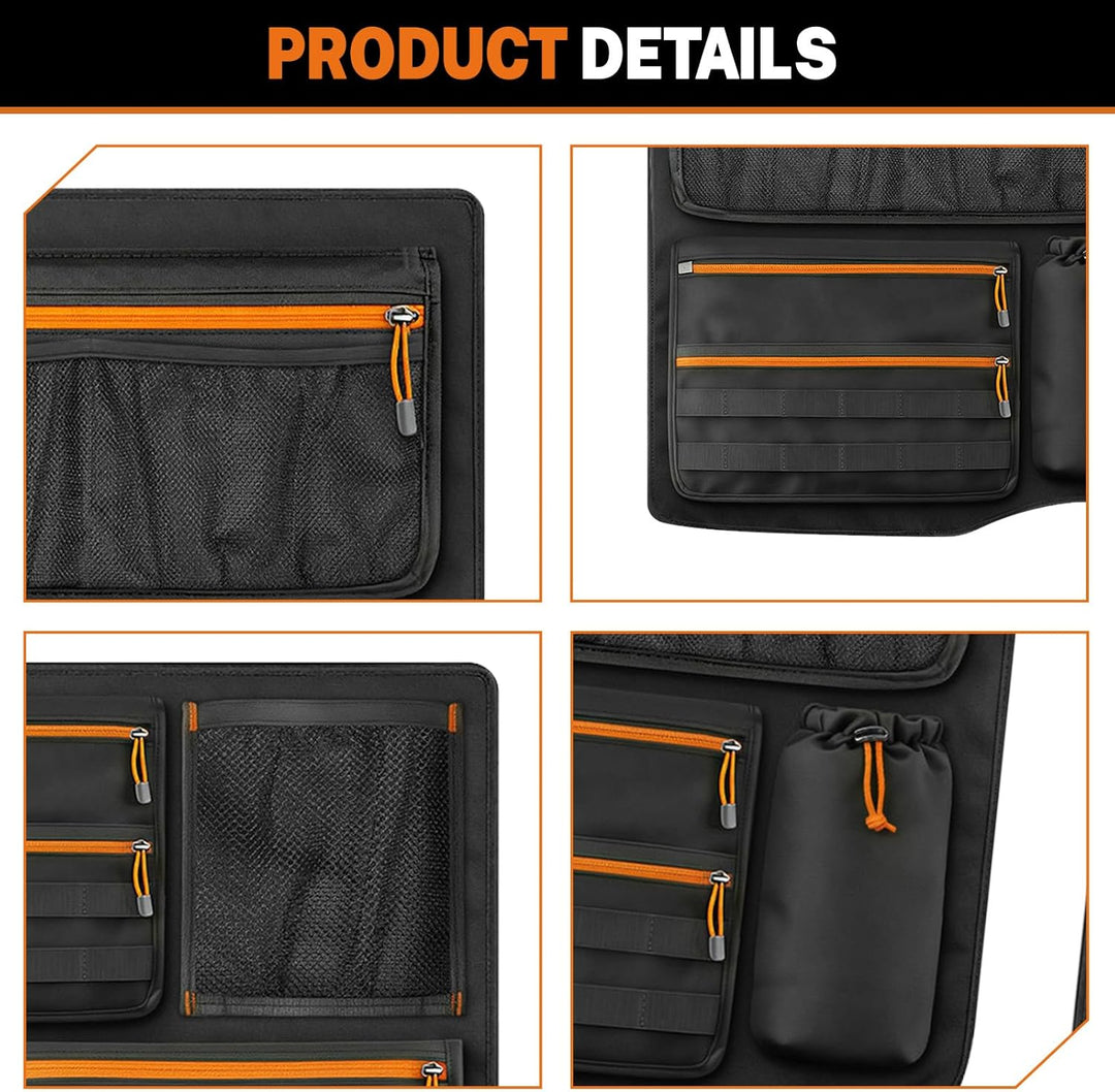 2PCS Scheunentor Aufbewahrungsorganizer kompatibel mit Ford Transit Custom 2006-2023, Taschen-Organi