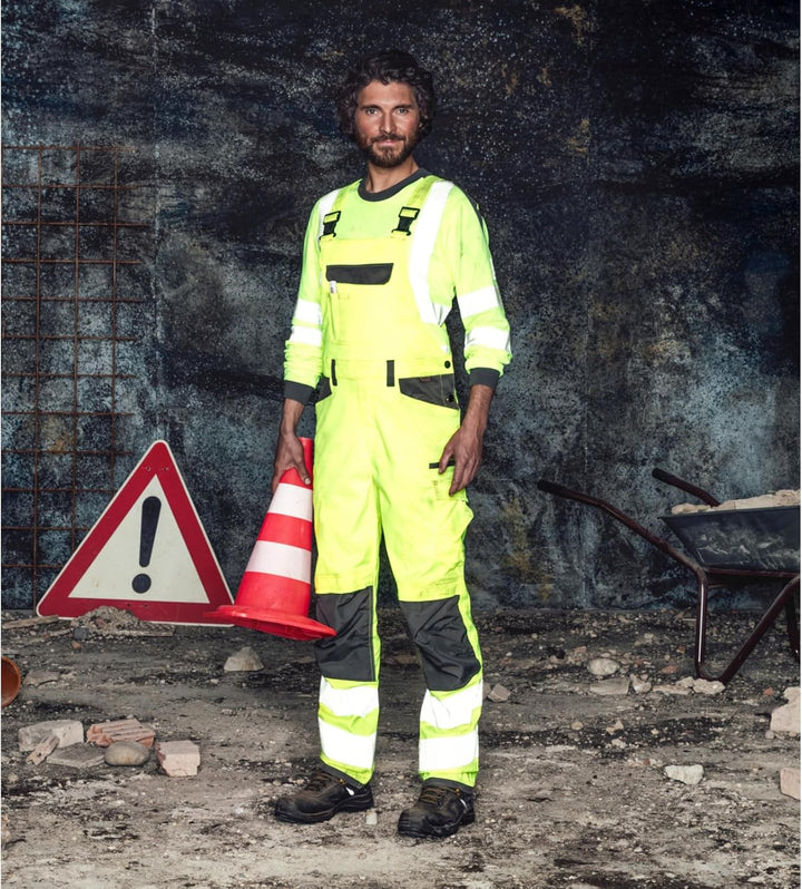 WÜRTH MODYF Warnschutz Langarmshirt Neon M Gelb Anthrazit, M Gelb Anthrazit