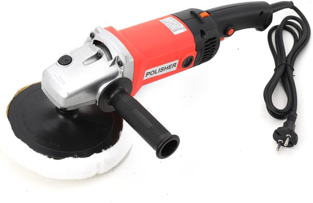 Cozyel Poliermaschine Schleifmaschine, 1400W Auto Polierer Poliergerät, 8 Variable Geschwindigkeit m
