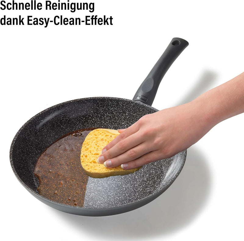 STONELINE Ceramic Keramik Topfset 6 teilig 18/20/24cm Topf mit Deckel Töpfe PFAS-frei Antihaft Topf