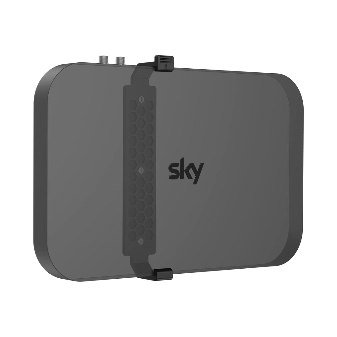 Sky Q Wandhalterung mit Befestigungselementen - Cozycase Sky Q Box Clip Halterung hinter TV für 1TB/
