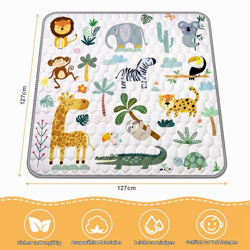 Aolso Baby Spielmatte, Baby Krabbelmatte, Faltbare Spielmatte, Krabbeldecke, Kleinkind Aktivität-Spi