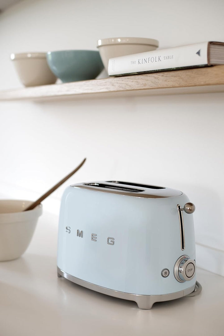 Smeg Toaster, 2 Scheiben, 50er Jahre, Blau, Pastellblau