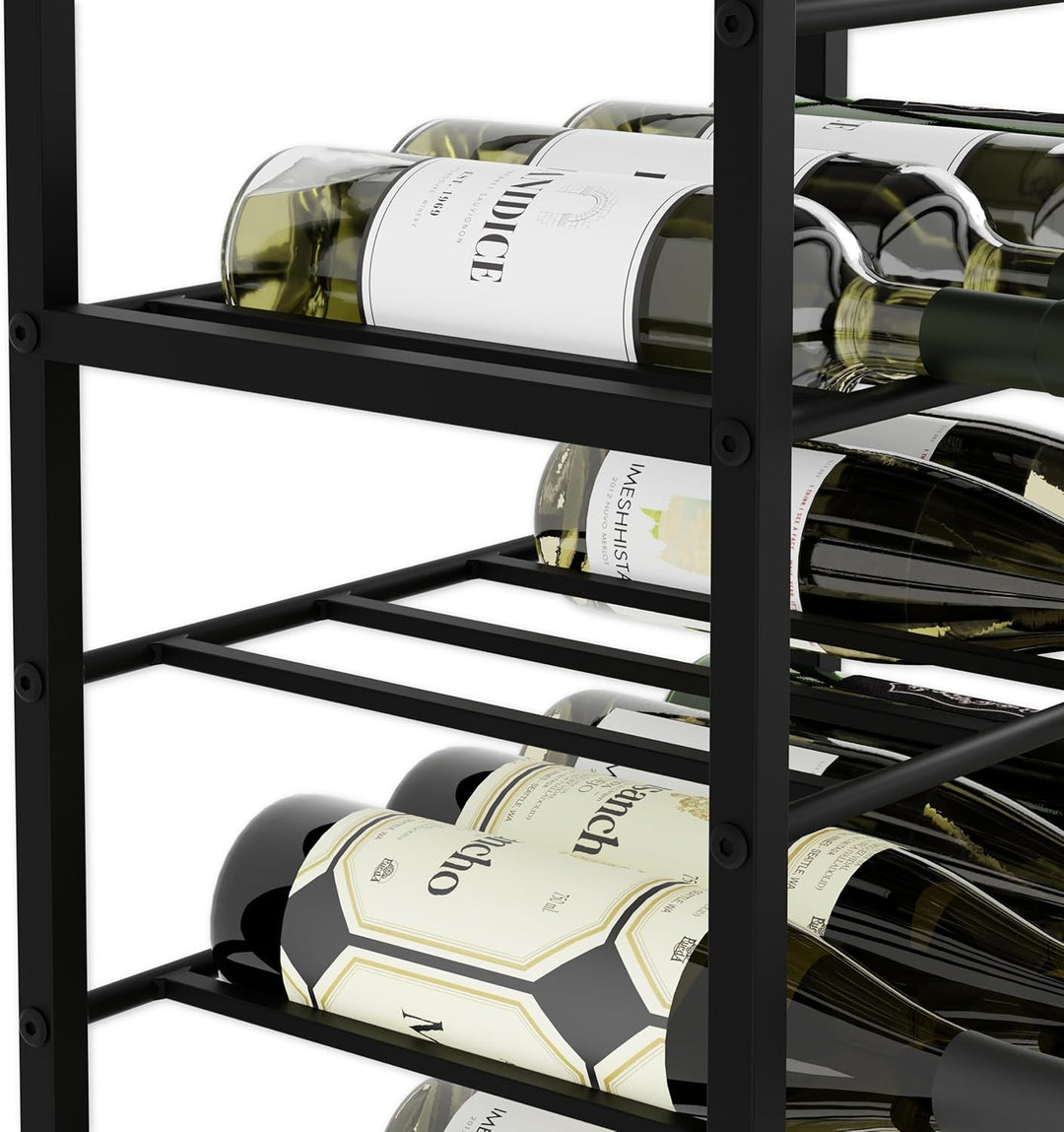 Lenmar, Weinregal aus Metall für Flaschen, 7-30 Flaschen, Wein, Flaschenregal, Kellerregal, Regale,