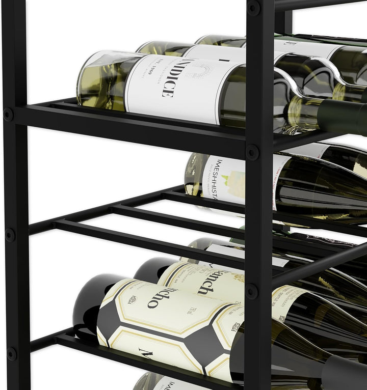 Lenmar, Weinregal aus Metall für Flaschen, 7-30 Flaschen, Wein, Flaschenregal, Kellerregal, Regale,