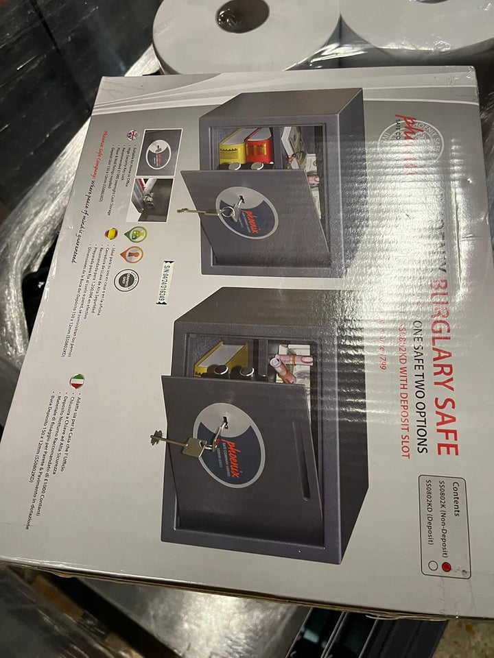 Phoenix Safe Company – SS0803K Vela Home & Office Security Safe | Key Locking | Twin Locking Bolts |