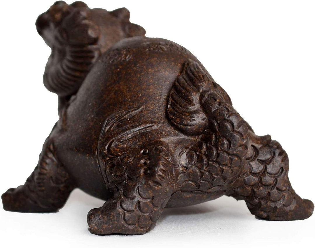 YXHUPOT Chinesische Drache Schildkröte Tee-Dekoration Haustier Zisha Ton Lucky Fengshui Home