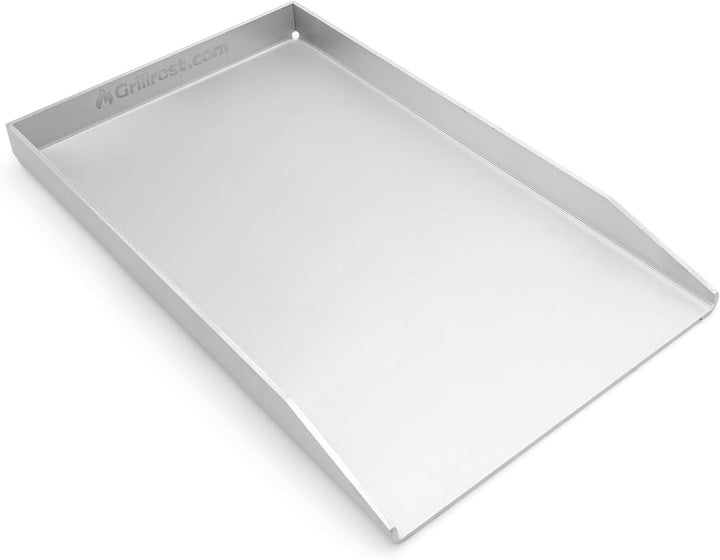 Grillrost.com Das Original Edelstahl Grillplatte | Plancha 44,3x26cm - passend für Weber Spirit | 4m