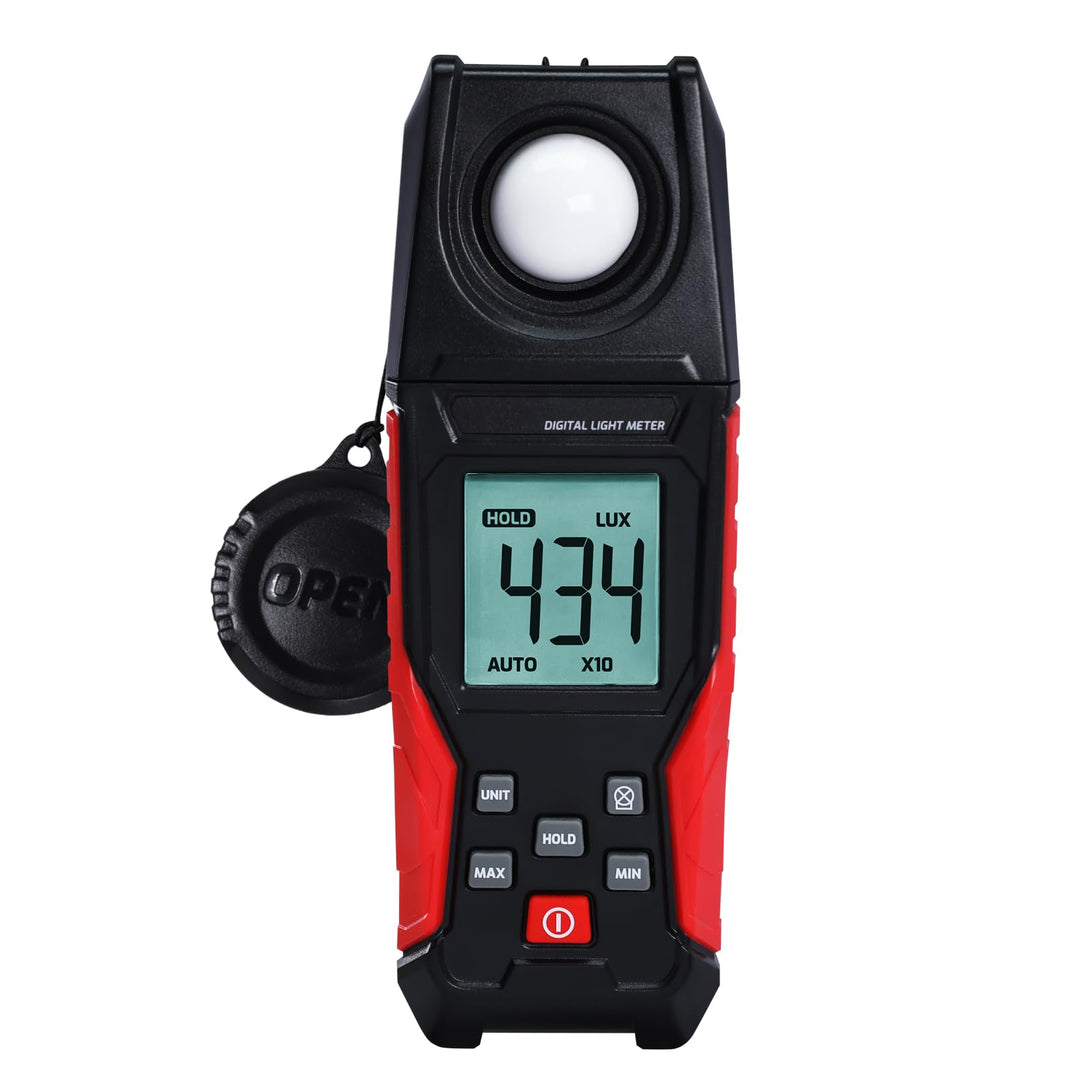 Digitales Luxmeter 0,01-200,000 Lux Lichtmessgerät für LED, Pflanzen, Fotografie, Leuchtdichte, Fuss
