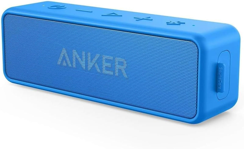 Anker SoundCore 2 Bluetooth Lautsprecher, Fantastischer Sound, Enormer Bass mit Dualen Bass-Treibern