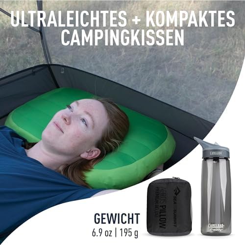 Sea to Summit Aeros Premium Pillow Deluxe - Kopkissen Grau Einheitsgrösse (1er Pack), Grau Einheitsg