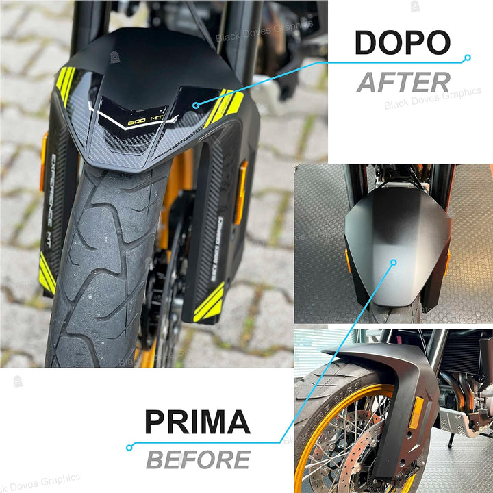 3D-Aufkleber aus Harz, kompatibel mit CF Moto 800 MT Touring 2022 (Kotflügelschutz) Schutzblech, Sch