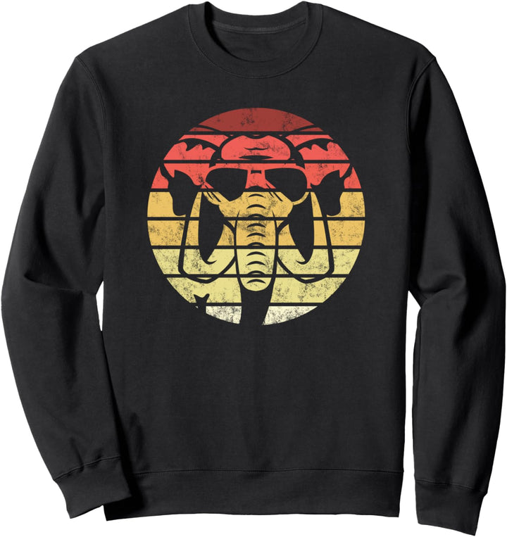 Elefant Retro Style Vintage Sweatshirt