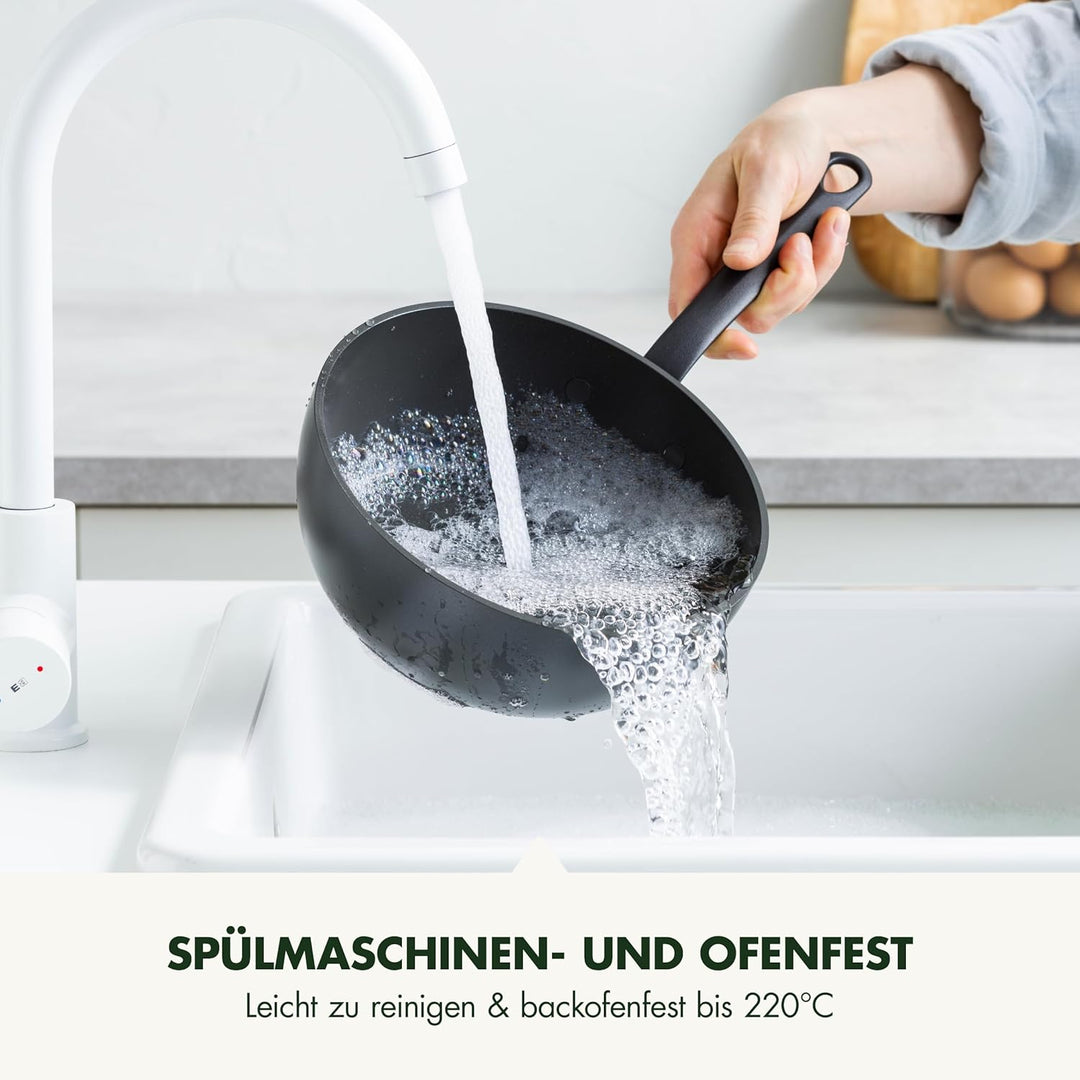 GreenPan Craft Hartanodisierte gesunde keramische Antihaft-Stielkasserole 20 cm/2 Liter, PFAS-frei,