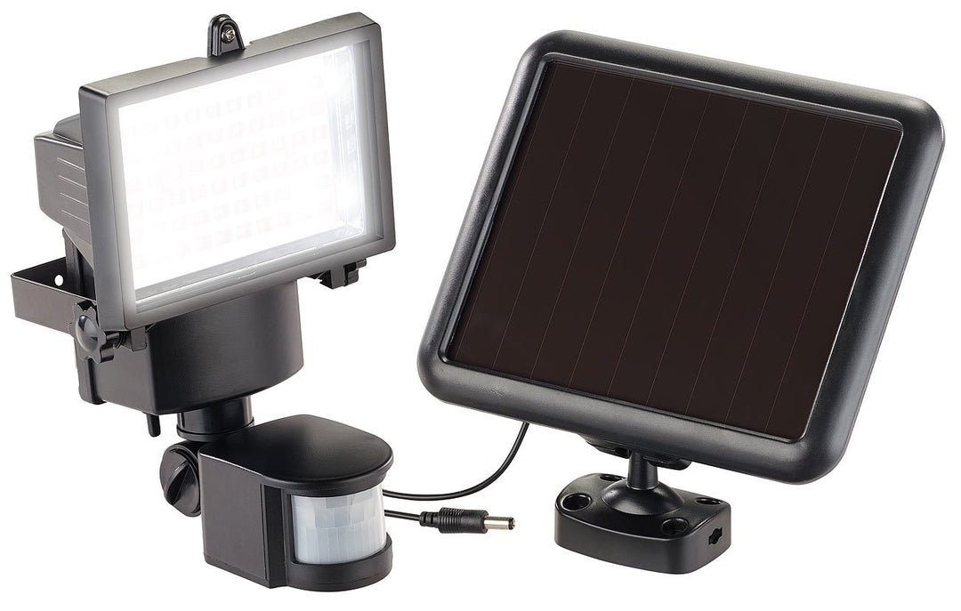Luminea Wandfluter aussen: Solar-LED-Wand-Fluter für aussen, mit Bewegungssensor, 600 Lumen, IP44 (L