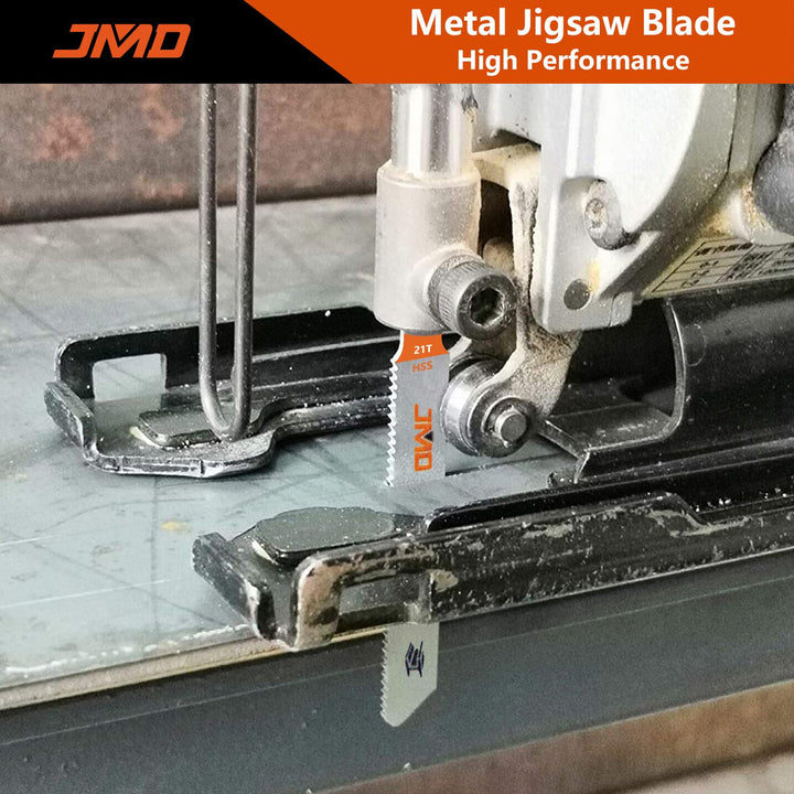 JMD 30 x T118A Stichsägeblatt Metall 75mm 21TPI Sägeblätter Stichsäge für Metall Zubehör Stichsäge,