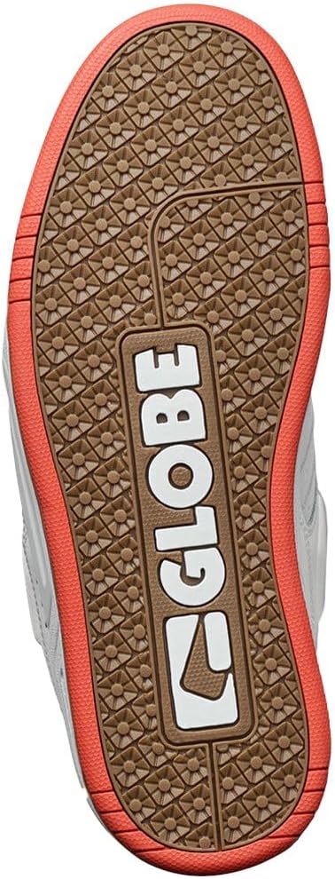 Globe Sabre GBSABR Unisex-Erwachsene Sneaker 44 EU Weiss Rot, 44 EU Weiss Rot