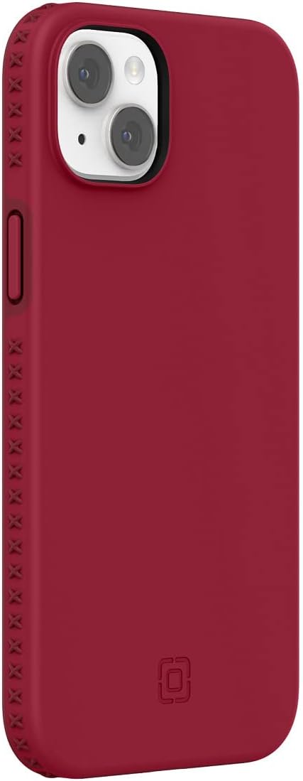 Incipio Grip Serie Multidirektional Griffigkeit Handyhülle für iPhone 14 Plus, Scharlach Rot/Weingut