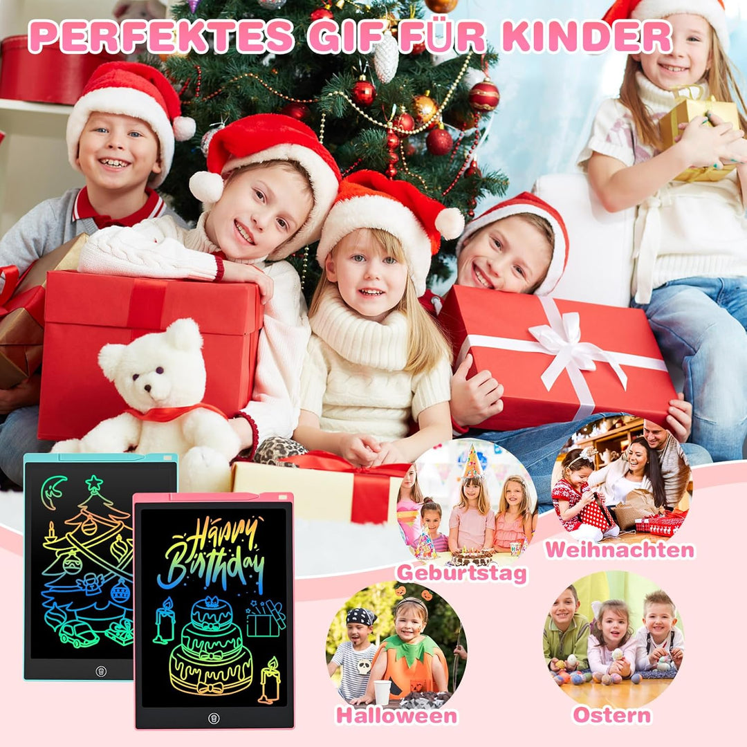 RaceGT 12 Zoll LCD Schreibtafel Kinder, 2 Stück Schreibtafel Kinder, Maltafel Zaubertafel, Umweltfre