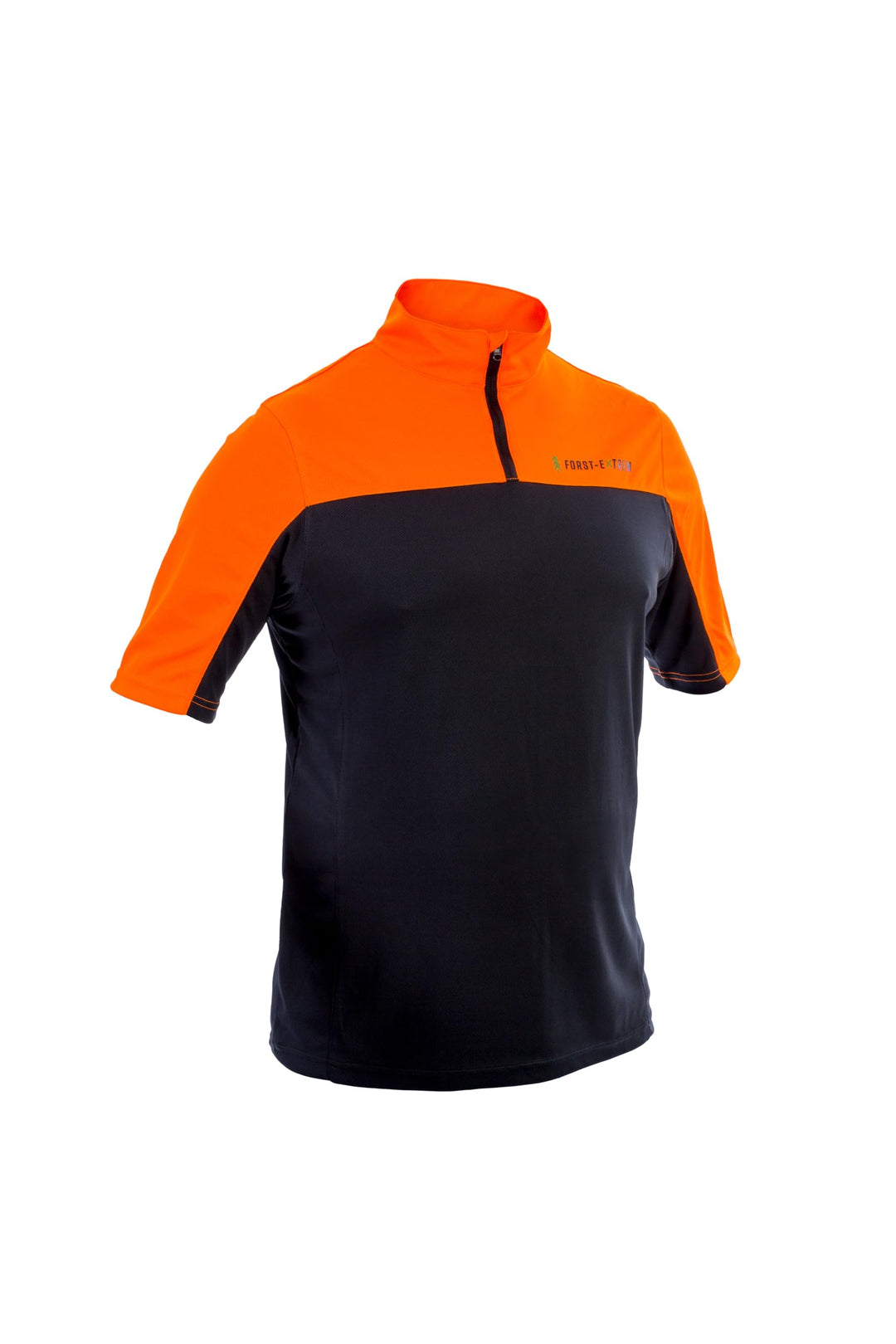 Beginner 2.0 Funktionsshirt Shirt für die Forstarbeit Kurzarm Anthrazit-orange L, Kurzarm Anthrazit-