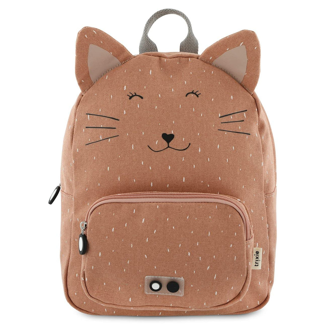 Trixie Rucksack - Rucksack für Kind - für Jungen und Mädchen - Kleiner Turnbeutel Dunkelrosa Mrs Cat