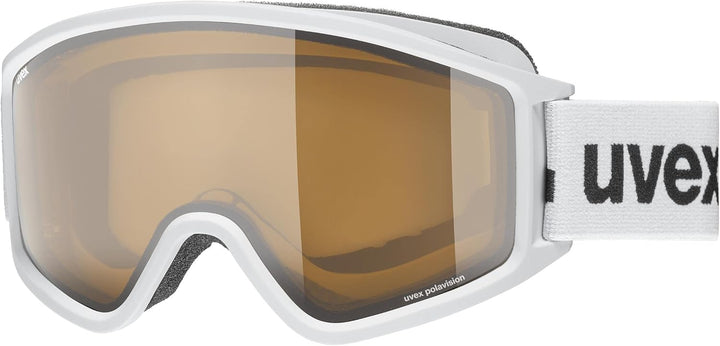 Uvex Unisex G.gl 3000 P Skibrille (1er Pack) Einheitsgrösse white mat/brown-clear, Einheitsgrösse wh