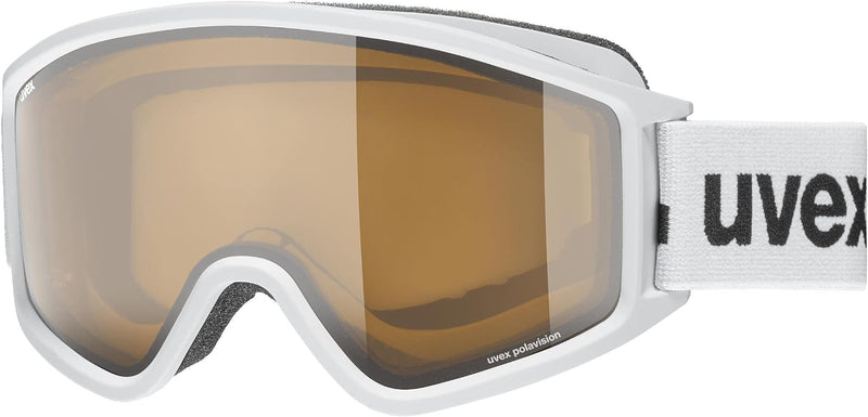 Uvex Unisex G.gl 3000 P Skibrille (1er Pack) Einheitsgrösse white mat/brown-clear, Einheitsgrösse wh