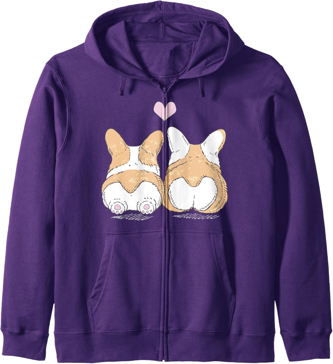 Corgi Cuddle And Love Poster Kapuzenjacke