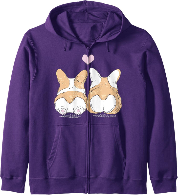 Corgi Cuddle And Love Poster Kapuzenjacke