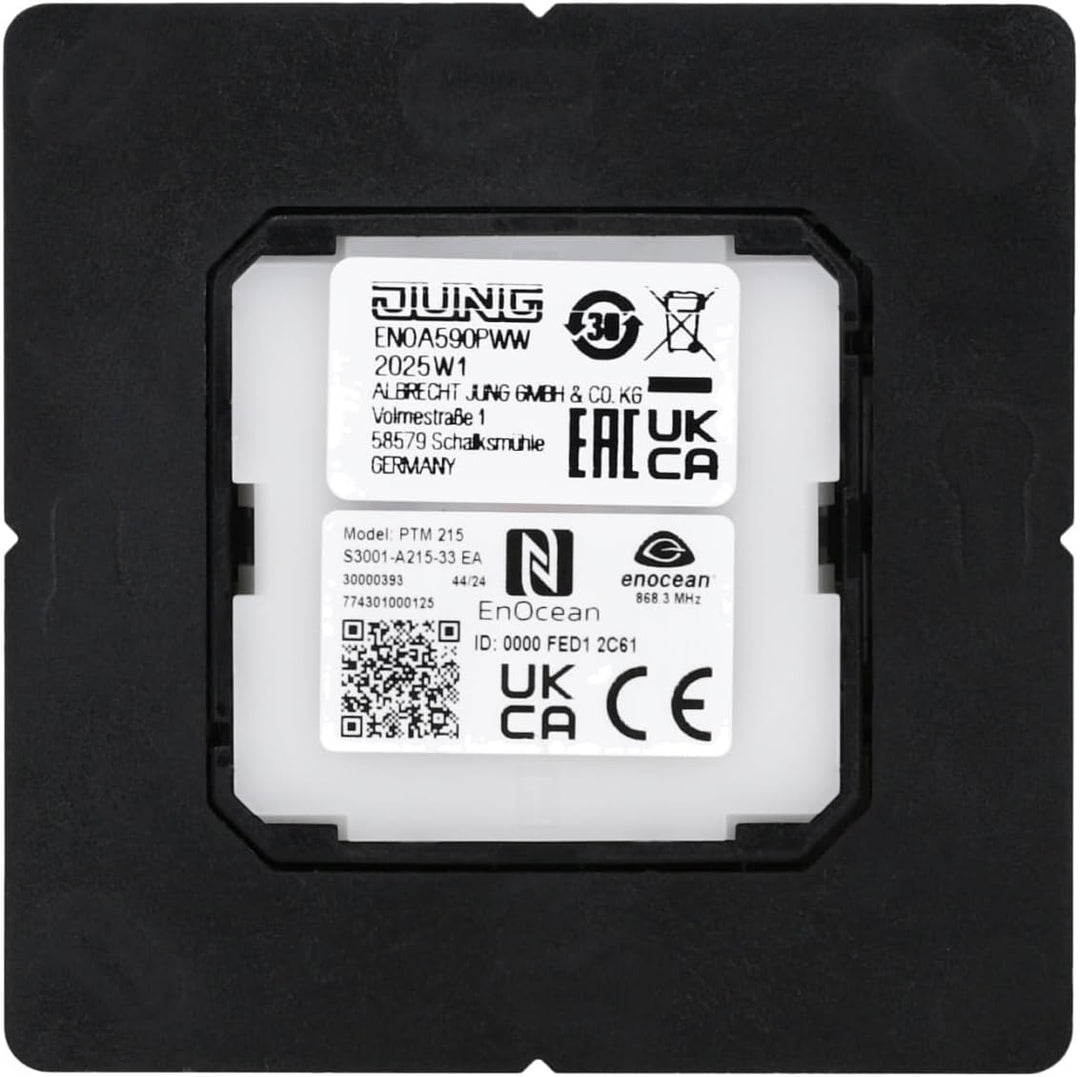 Jung ENOA590PWW Eno Funk Wandsender 2 Kanal mit Symbol Pfeil