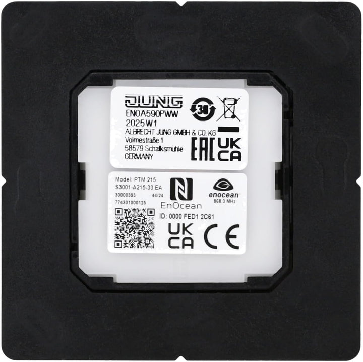Jung ENOA590PWW Eno Funk Wandsender 2 Kanal mit Symbol Pfeil