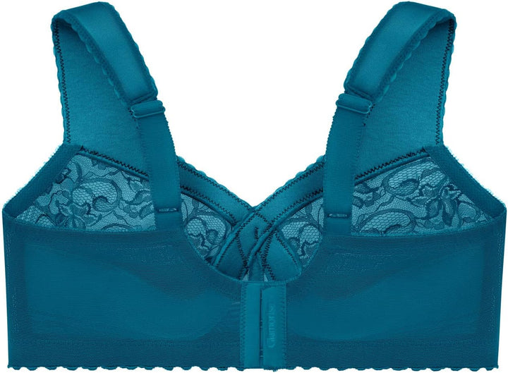 Glamorise Damen Bügelloser MagicLift-Stütz-BH für grosse Grössen Nr. 1000 80B Dunkelpetrol, 80B Dunk