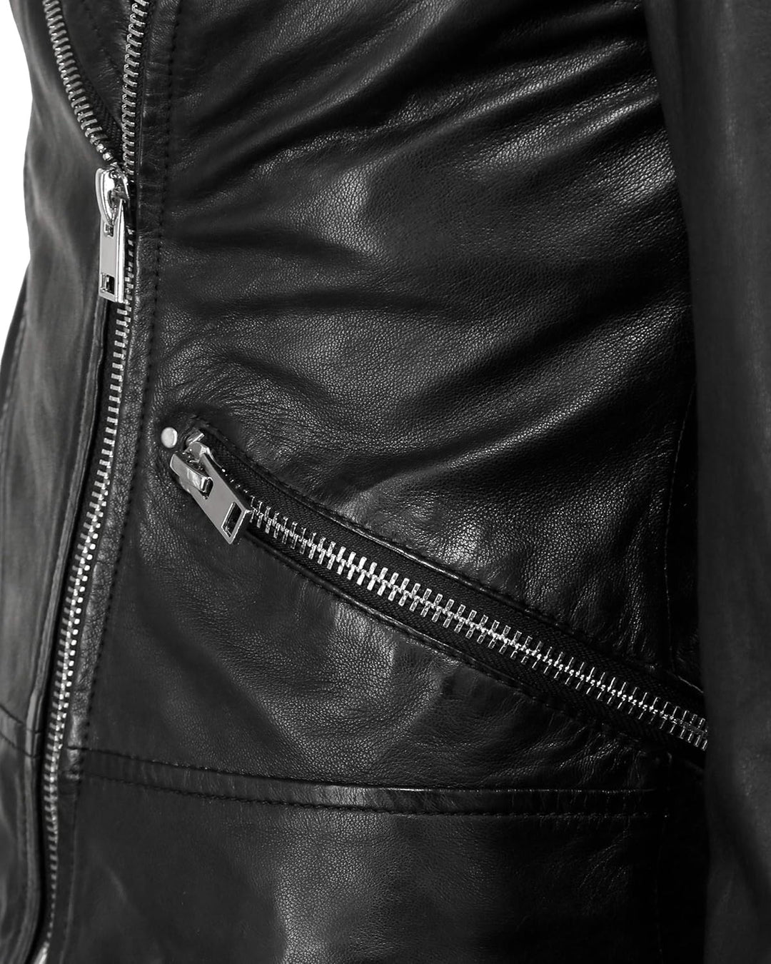 MAZE Damen Lederjacke 42020126B S Schwarz, S Schwarz