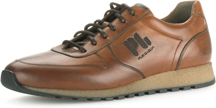 Pius Gabor Herren Sneaker Low,Halbschuhe,zertifiziertes Leder,Wechselfussbett 41 EU Braun Cognac, 41
