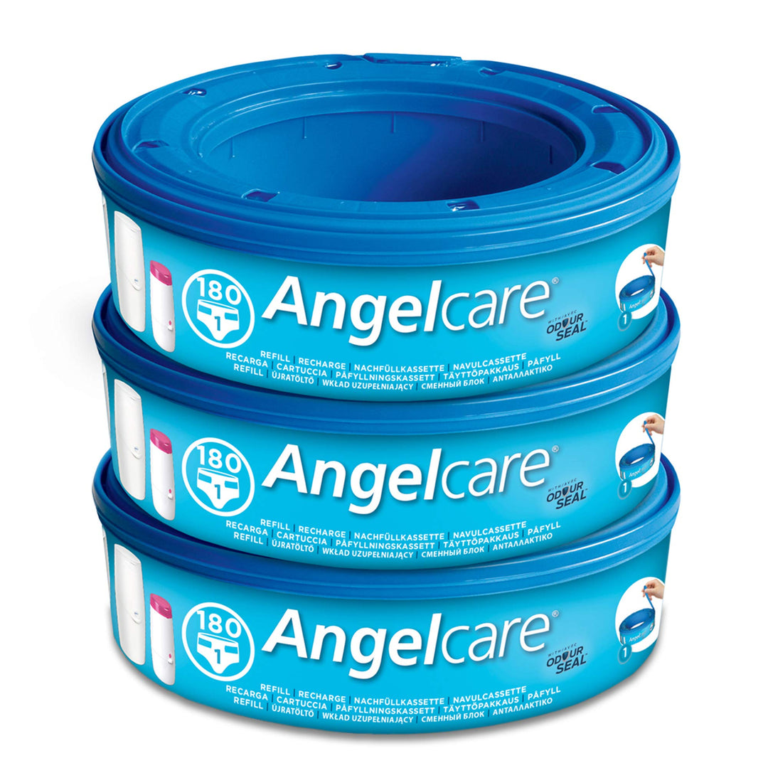 Angelcare Windeleimer Nachfüllpack Plus 3er Pack für Windeleimer Comfort, Comfort plus, Captiva und
