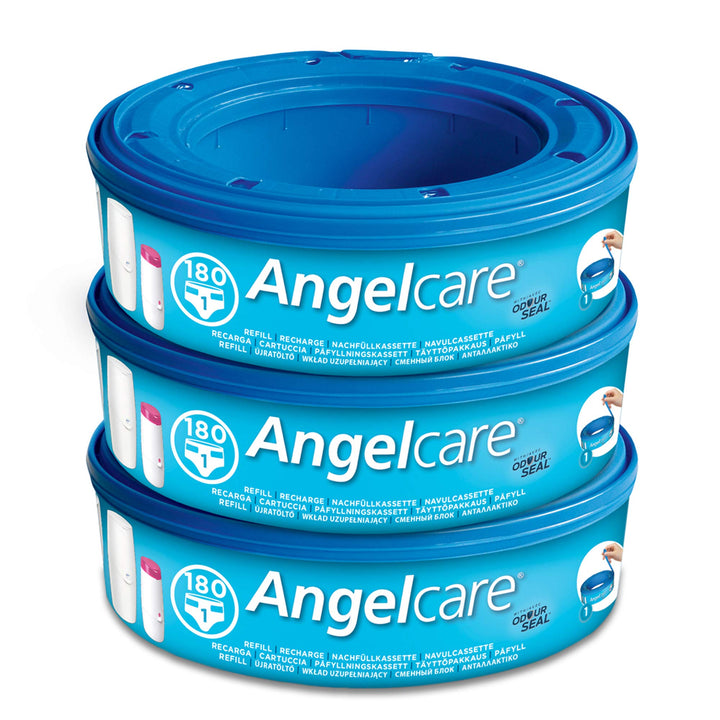 Angelcare Windeleimer Nachfüllpack Plus 3er Pack für Windeleimer Comfort, Comfort plus, Captiva und