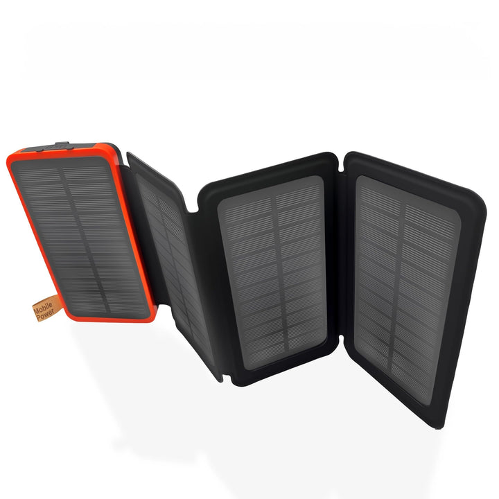 Solar Powerbank 26800mAh, Solar Ladegerät mit 2 USB-A Ausgang & 1 USB-C Eingang, Outdoor Wasserfeste