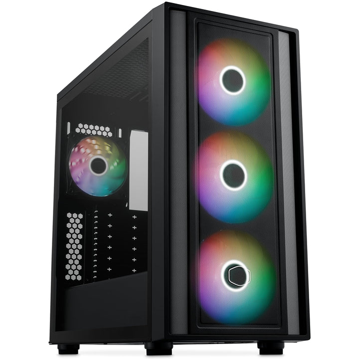 Cooler Master MasterBox 600 – E-ATX-Airflow-Gehäuse Back-Connect-MB- und 420 mm Kühler-fähig, 3 x 14