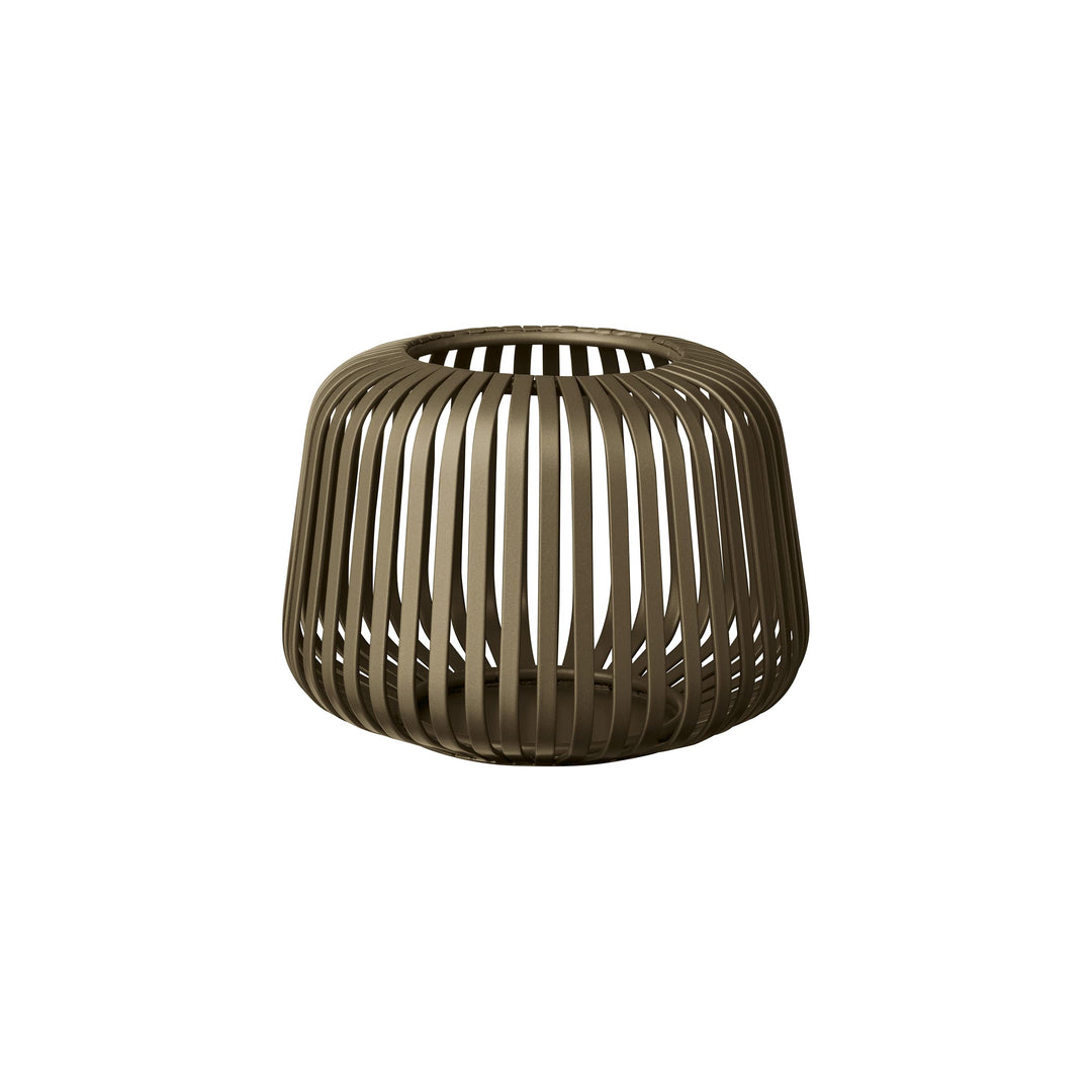 blomus Laterne Lito | Burned Metal | Grösse XS | 14L x 14B x 10H cm | Kerzenhalter Bronze | Windlich