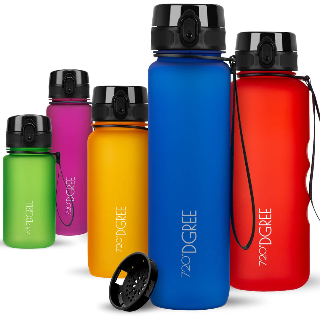 720°DGREE Trinkflasche “uberBottle“ +Sieb - 350ml, 500ml, 650ml, 1000ml, 1,5l, 2l - BPA-Frei - Wasse